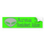 Area 51 Resident Alien Bumper Sticker