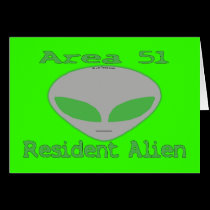 Area 51 Resident Alien cards