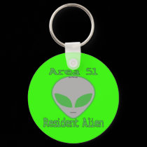 Area 51 Resident Alien keychains