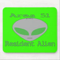 Area 51 Resident Alien mousepads