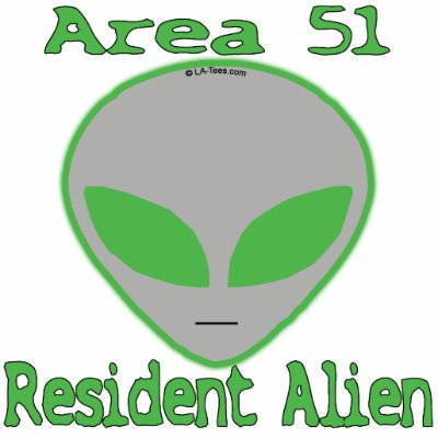 Area 51 Resident Alien Photo Cut Out by TopTees