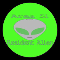 Area 51 Resident Alien stickers