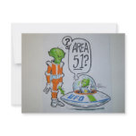 Area 51 spaceman invitation