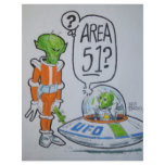 Area 51 spaceman customized letterhead