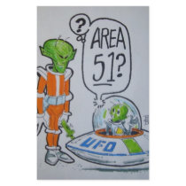 Area 51 spaceman customized stationery