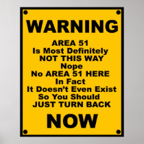 Area 51 ~ Spoof Warning Print