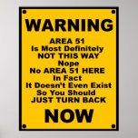 Area 51 ~ Spoof Warning Print