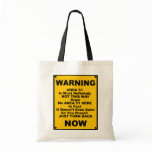Area 51 ~ Spoof Warning Sign Canvas Bags