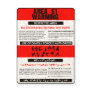 Area 51 Warning Postcard