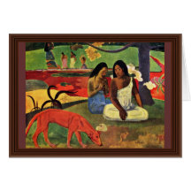 Arearea By Gauguin Paul (Best Quality) Greeting Card