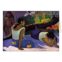 'Arearea no Varua Ino' - Paul Gauguin Card