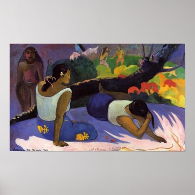 Arearea no Varua Ino - Paul Gauguin Print by SolPacifico