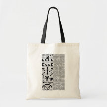 Arecibo_Message Canvas Bag