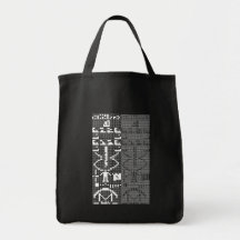 Arecibo_Message Canvas Bag