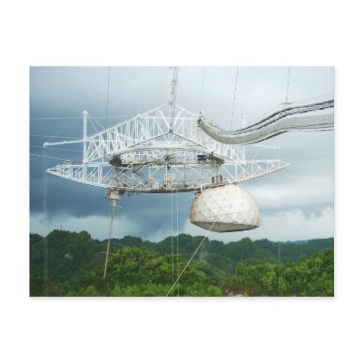 Arecibo Radio Telescope, Puerto Rico Postcard by HTMimages