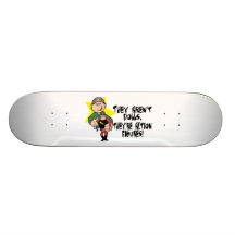 Aren't Dolls But Action Figures Skateboard Deck