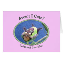 Aren't I Cute Bug Caterpillar Greeting Card