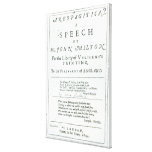 Areopagitica'  a speech of John Milton Gallery Wrap Canvas