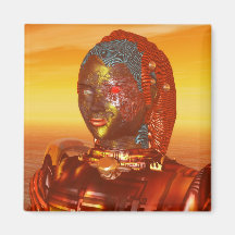 ARES IN THE DESERT OF HYPERION REFRIGERATOR MAGNETS
