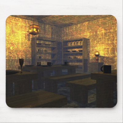 Areth Dining Hall Mouse Pads by jasonmit