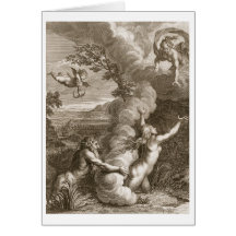Arethusa Pursued by Alpheus and Turned into a Foun Greeting Card
