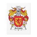 Arevalo Family Crest postcards by coatsofarms Arevalo Family Crest postcards