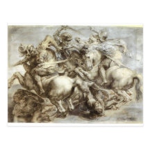 Arezzo anghiari Battle Post Card