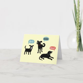 Arf Bark Woof card