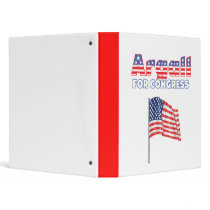 Argall for Congress Patriotic American Flag Binders