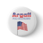 Argall for Congress Patriotic American Flag Button