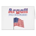 Argall for Congress Patriotic American Flag Greeting Card