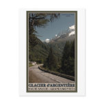 Argentiere - Approach from the Swiss Border Post Cards