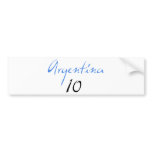 Argentina 10! bumper stickers
