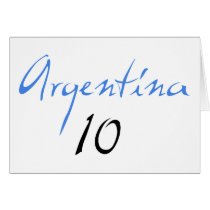 Argentina 10! greeting cards