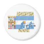 Argentina 32 qualifying countries Futbol ball gift Refrigerator Magnets