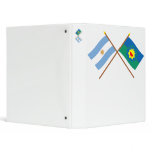 Argentina and Buenos Aires Crossed Flags Binders