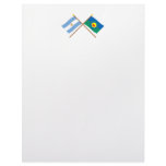Argentina and Buenos Aires Crossed Flags Letterhead Design