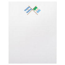 Argentina and Chaco Crossed Flags Letterhead Design