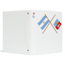 Argentina and Córdoba Crossed Flags 3 Ring Binders