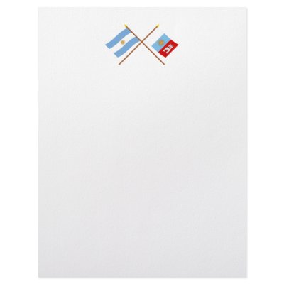 Argentina and Córdoba Crossed Flags Letterhead Design by Vexillophile