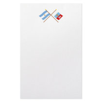 Argentina and Córdoba Crossed Flags Stationery
