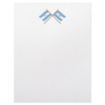 Argentina and Corrientes Crossed Flags Letterhead