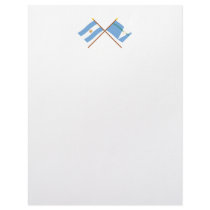 Argentina and Formosa Crossed Flags Personalized Letterhead