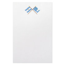Argentina and Formosa Crossed Flags Custom Stationery