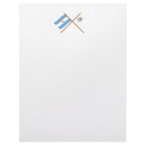 Argentina and Jujuy Crossed Flags Letterhead
