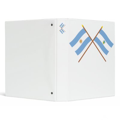 Argentina and La Pampa Crossed Flags Binders by Vexillophile