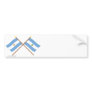 Argentina and La Pampa Crossed Flags Bumper Sticker