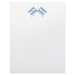 Argentina and La Pampa Crossed Flags Letterhead