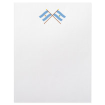 Argentina and La Pampa Crossed Flags Letterhead