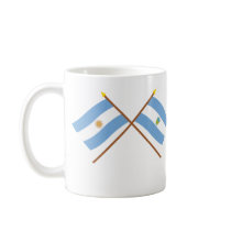 Argentina and La Pampa Crossed Flags Coffee Mug